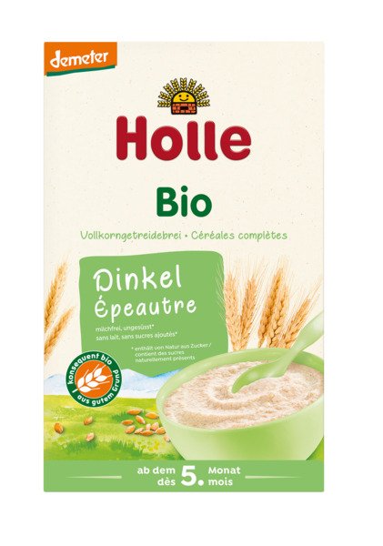 Kaszka orkiszowa pełnoziarnista bez dodatku cukrów od 5 miesiąca demeter BIO 250 g - HOLLE