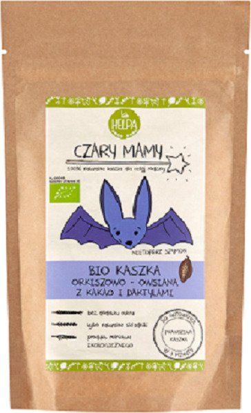 Kaszka orkiszowo - owsiana z kakao i daktylami bez dodatku cukrów BIO 200 g - HELPA