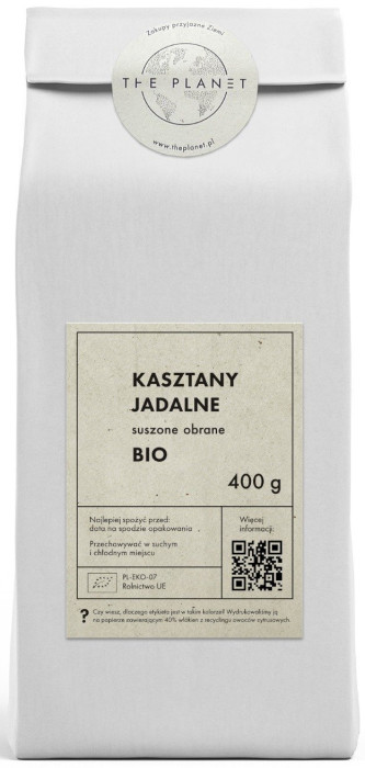 Kasztany jadalne suszone bezglutenowe BIO 400 g - THE PLANET