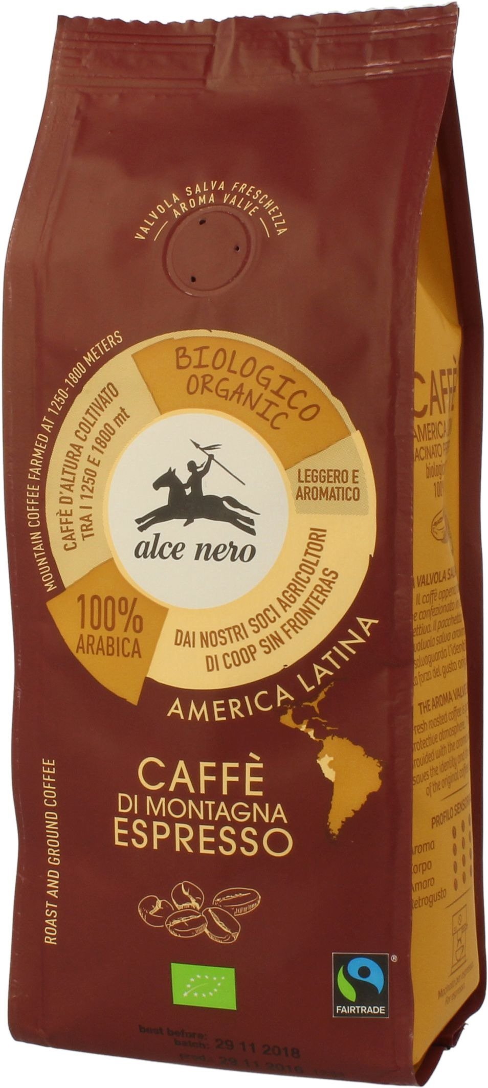 Kawa&#x20;mielona&#x20;arabica&#x20;100&#x20;&#x25;&#x20;espresso&#x20;g&#xF3;rska&#x20;fair&#x20;trade&#x20;BIO&#x20;250&#x20;g&#x20;-&#x20;ALCE&#x20;NERO