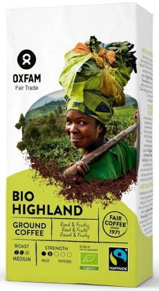 Kawa mielona arabica/robusta wysokogórska fair trade BIO 250 g - OXFAM