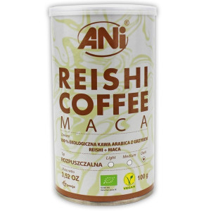 Kawa rozpuszczalna arabica z reishi i maca BIO 100 g - ANI