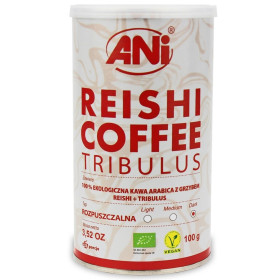 Kawa rozpuszczalna "reishi + tribulus" BIO 100 g - ANI