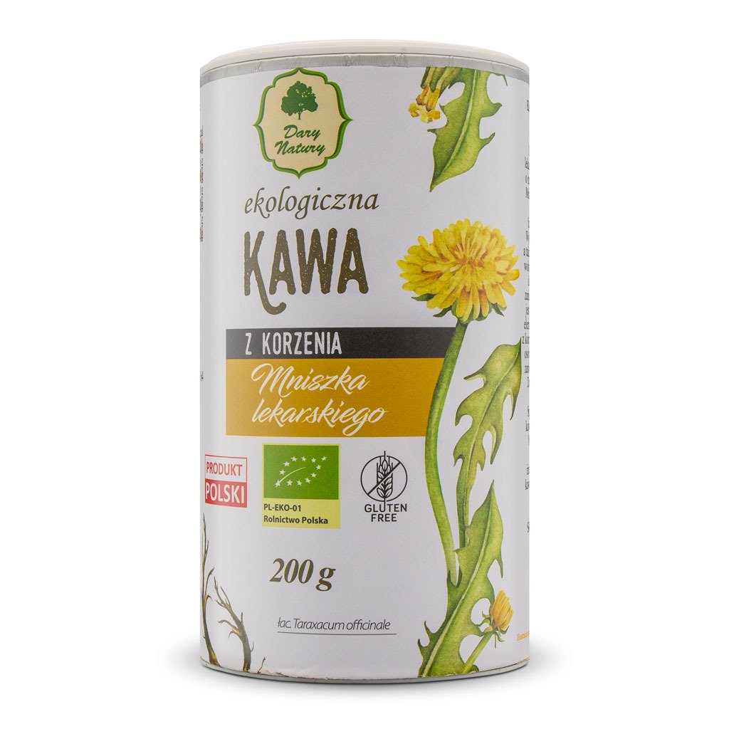 Kawa z korzenia mniszka lekarskiego BIO 200 g - DARY NATURY