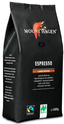Kawa ziarnista arabica 100 % espresso fair trade BIO 1 kg - MOUNT HAGEN