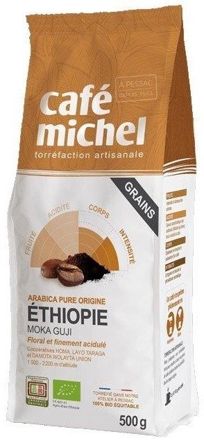 Kawa ziarnista arabica 100 % moka guji etiopia fair trade BIO 500 g - TERRA ETICA