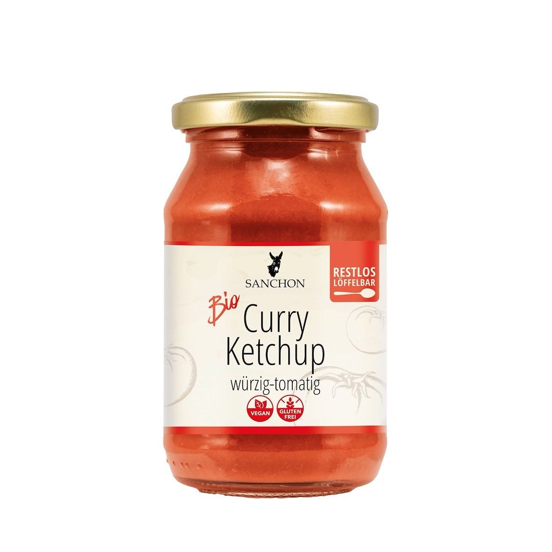 Ketchup curry bezglutenowy BIO 250 ml - SANCHON