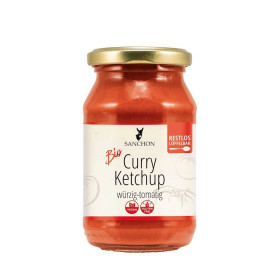 Ketchup curry bezglutenowy BIO 250 ml - SANCHON