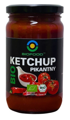 Ketchup pikantny bezglutenowy BIO 350 g - BIO FOOD
