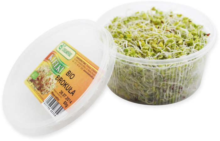 Kiełki brokułu świeże BIO (około 50 g)