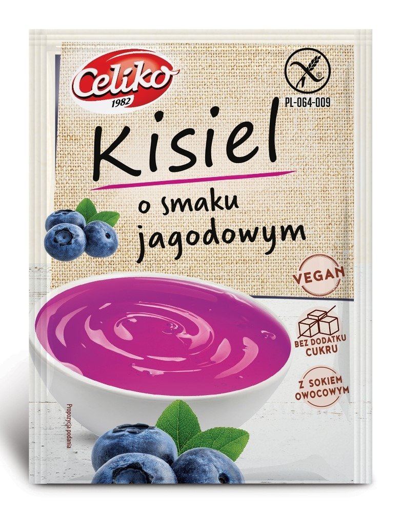 Kisiel&#x20;o&#x20;smaku&#x20;jagodowym&#x20;bez&#x20;dodatku&#x20;cukr&#xF3;w&#x20;bezglutenowy&#x20;40&#x20;g&#x20;-&#x20;CELIKO