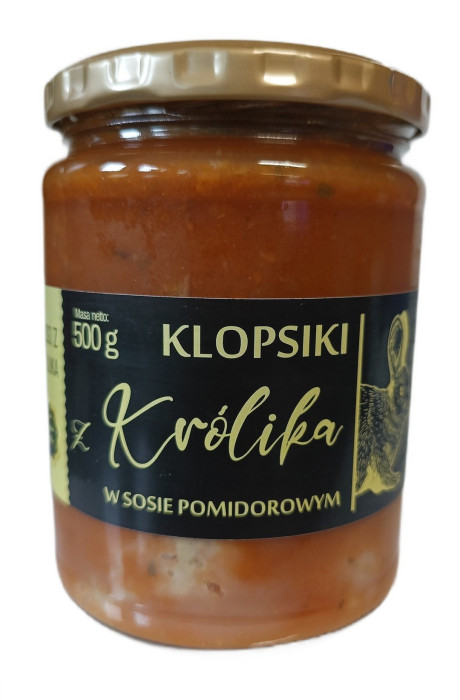 Klopsiki z królika w sosie pomidorowym 500 g - AMCIU