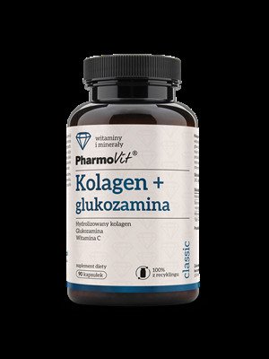 Kolagen + glukozamina bezglutenowe 90 kapsułek - PHARMOVIT (CLASSIC)