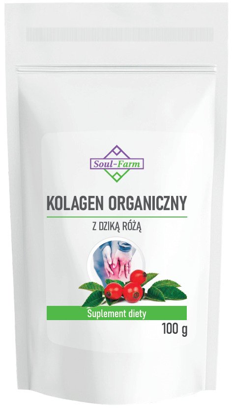 Kolagen rybi z dziką różą w proszku 100 g - SOUL FARM
