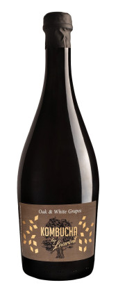 Kombucha szampańska na płatkach dębu o smaku białych winogron BIO 750 ml - KOMBUCHA BY LAURENT
