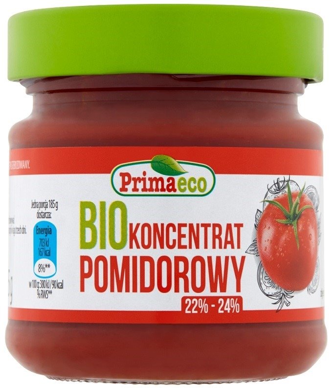Koncentrat&#x20;pomidorowy&#x20;22&#x20;&#x25;&#x20;-&#x20;24&#x20;&#x25;&#x20;BIO&#x20;185&#x20;g&#x20;-&#x20;PRIMAVIKA