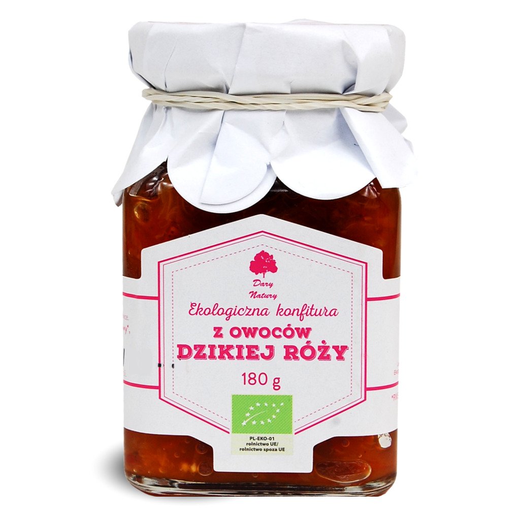 Konfitura z owoców dzikiej róży BIO 180 g - DARY NATURY