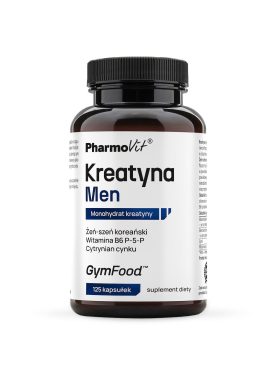 Kreatyna men bezglutenowa 125 kapsułek - PHARMOVIT (GYM FOOD)