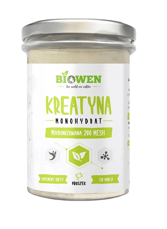 Kreatyna monohydrat proszek bezglutenowa 250 g - BIOWEN