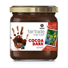 Krem kakaowy ciemny fair trade bezglutenowy 400 g - OXFAM
