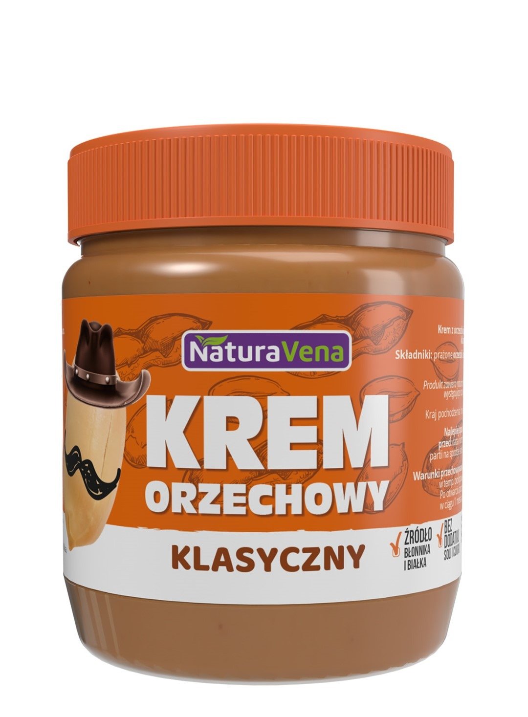 Krem&#x20;orzechowy&#x20;klasyczny&#x20;100&#x20;&#x25;&#x20;bez&#x20;dodatku&#x20;soli&#x20;i&#x20;cukr&#xF3;w&#x20;340&#x20;g&#x20;-&#x20;NATURAVENA