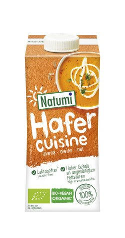 Krem owsiany do gotowania i pieczenia bez dodatku cukrów BIO 200 ml - NATUMI