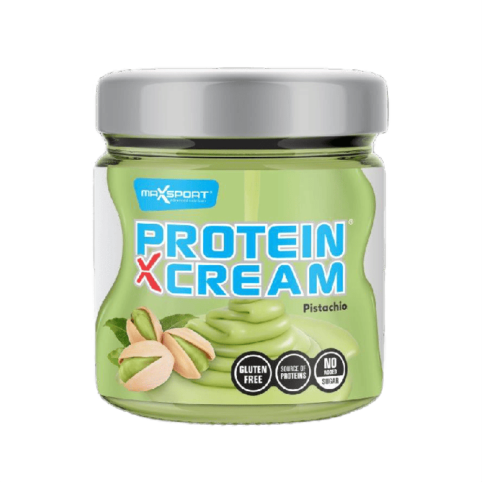 Krem proteinowy pistacjowy bez dodatku cukrów bezglutenowy 200 g - MAXSPORT