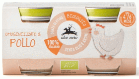 Krem z kurczaka bezglutenowy od 4 miesiąca BIO (2 x 80 g) 160 g - ALCE NERO