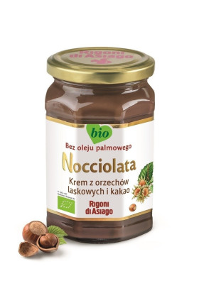 Krem z orzechów laskowych i kakao bezglutenowy BIO 650 g - RIGONI DI ASIAGO (NOCCIOLATA)