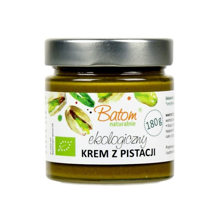 Krem z pistacji prażonych 100 % BIO 180 g - BATOM
