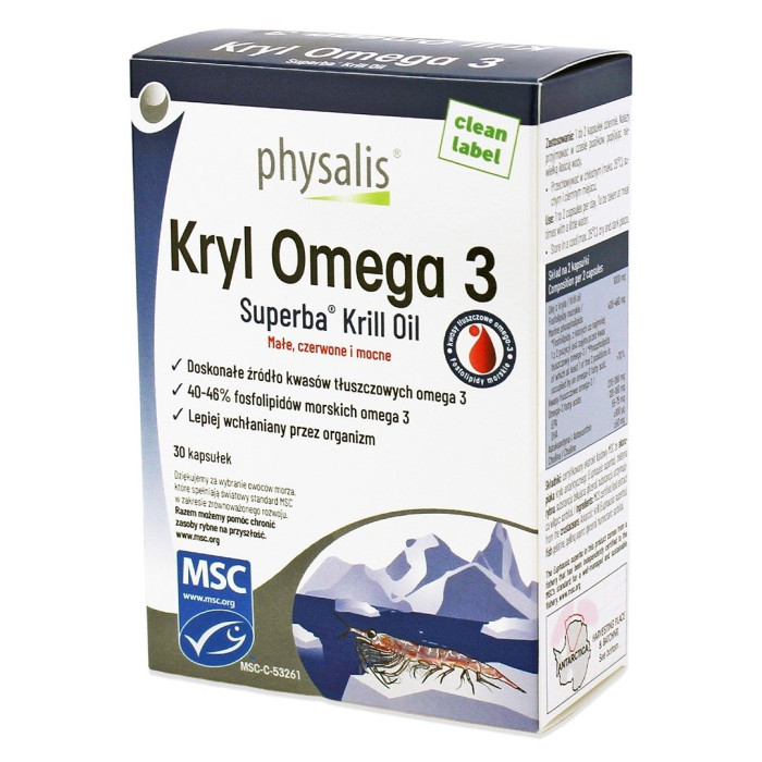 Kryl omega-3 30 kapsułek - PHYSALIS