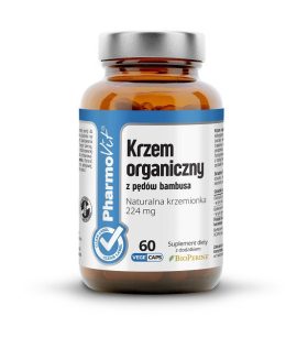Krzem organiczny z pędów bambusa (224 mg) bezglutenowy 60 kapsułek - PHARMOVIT (CLEAN LABEL)