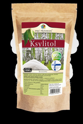 Ksylitol 1 kg (torebka papierowa) - PIĘĆ PRZEMIAN (FINLANDIA)
