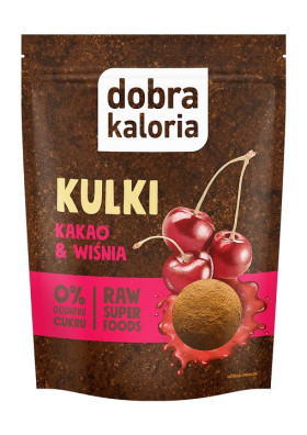 Kulki daktylowe kakao & wiśnia bez dodatku cukrów 58 g - DOBRA KALORIA