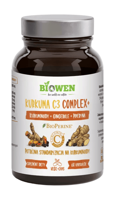 Kurkuma c3 complex+ bezglutenowa 60 kapsułek - BIOWEN