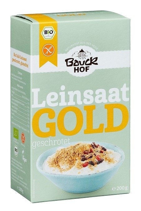 Len złoty mielony bezglutenowy BIO 200 g - BAUCK HOF