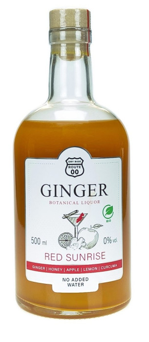 Likier imbirowy (red sunrise) BIO 500 ml - SEGURA