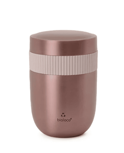 Lunchpot termiczny dwuczęściowy różowe złoto 420 ml + 200 ml - CHIC-MIC
