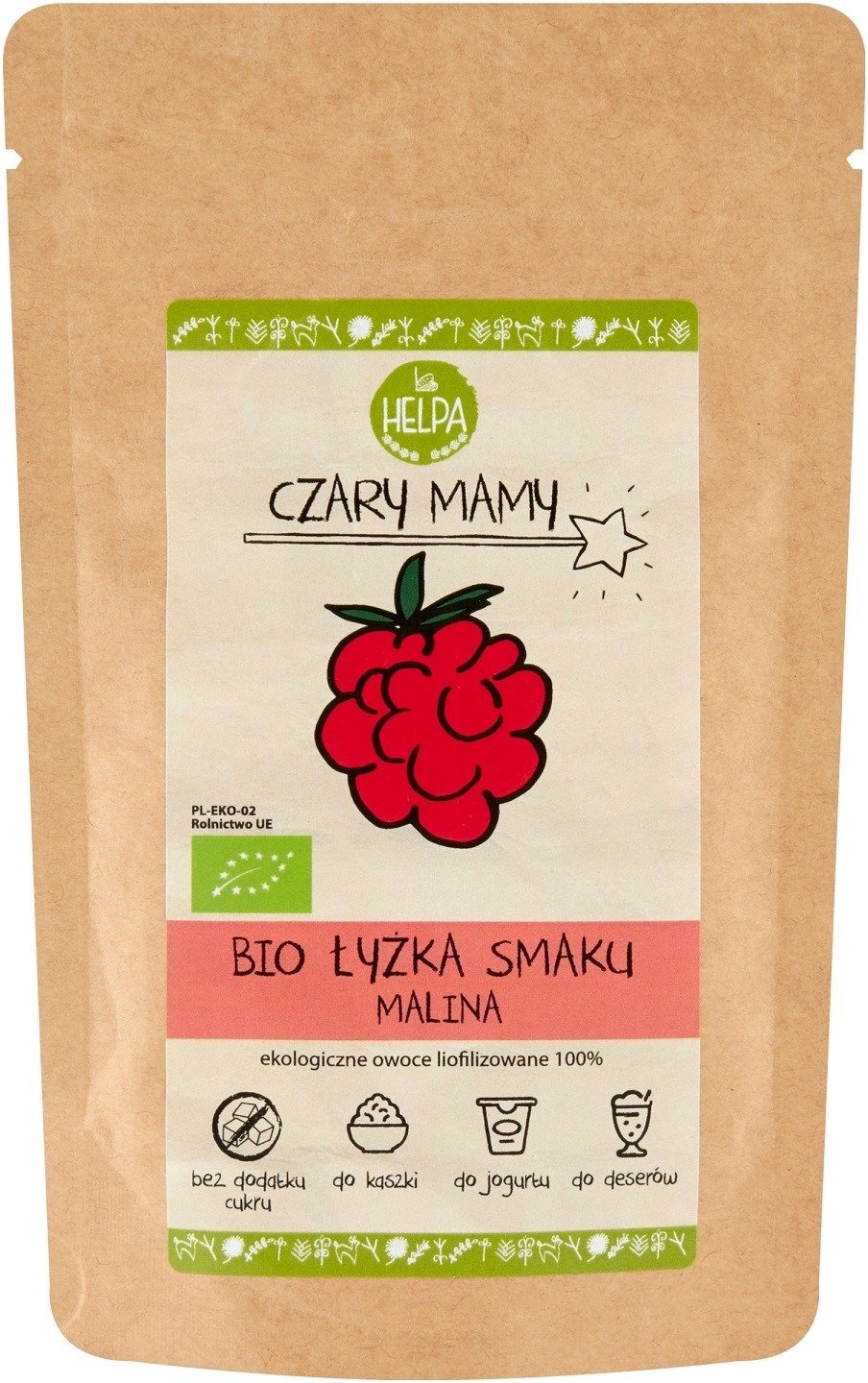&#x0141;y&#x017C;ka&#x20;smaku&#x20;malina&#x20;&#x28;liofilizowana&#x20;sproszkowana&#x20;malina&#x29;&#x20;BIO&#x20;40&#x20;g&#x20;-&#x20;HELPA
