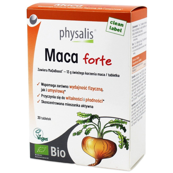 Maca forte BIO 30 TABLETEK - PHYSALIS