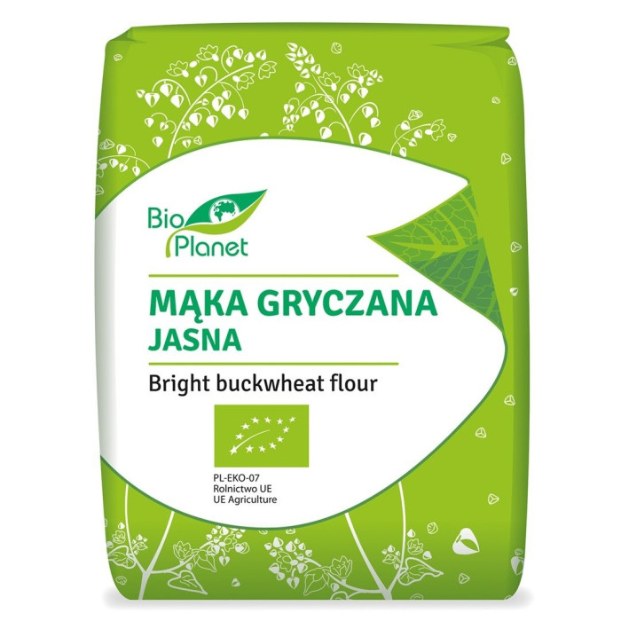Mąka gryczana jasna bezglutenowa BIO 1 kg - BIO PLANET