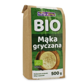 Mąka gryczana jasna BIO 500 g - NATURAVENA