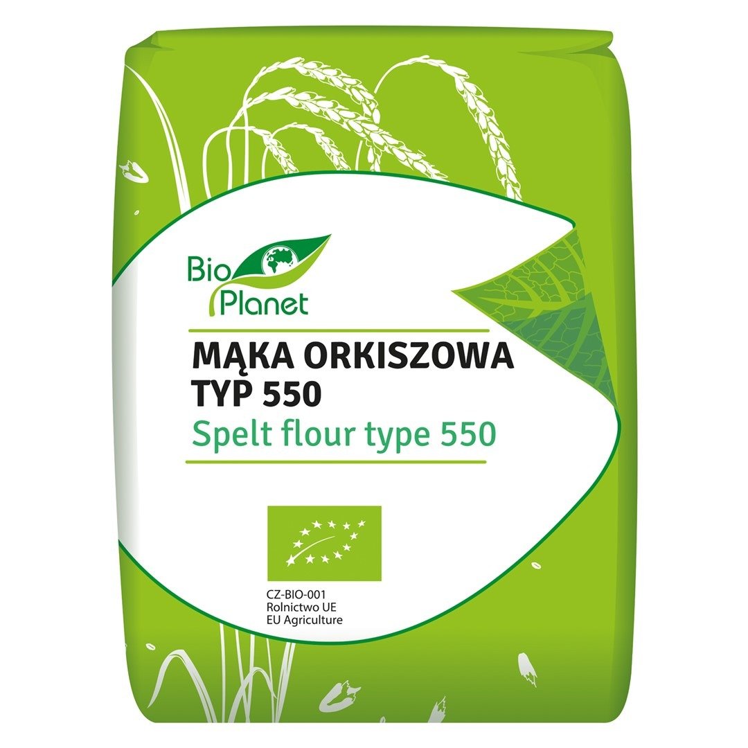 Mąka orkiszowa jasna typ 550 BIO 1 kg - BIO PLANET