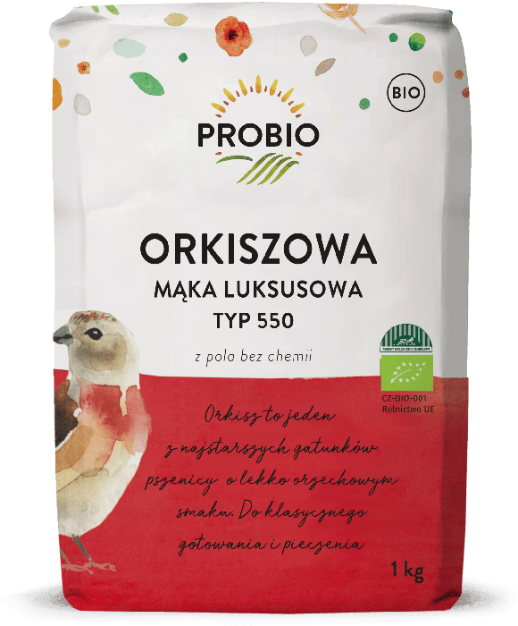 Mąka orkiszowa luksusowa typ 550 BIO 1 kg - PROBIO