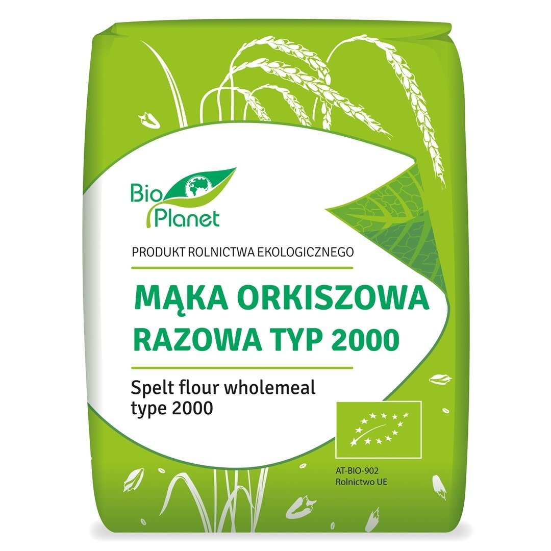 Mąka orkiszowa razowa typ 2000 BIO 1 kg - BIO PLANET
