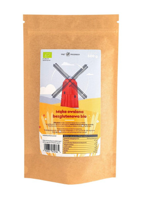 Mąka owsiana bezglutenowa BIO 500 g - PIĘĆ PRZEMIAN