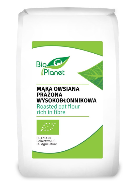 Mąka owsiana prażona wysokobłonnikowa BIO 300 g - BIO PLANET