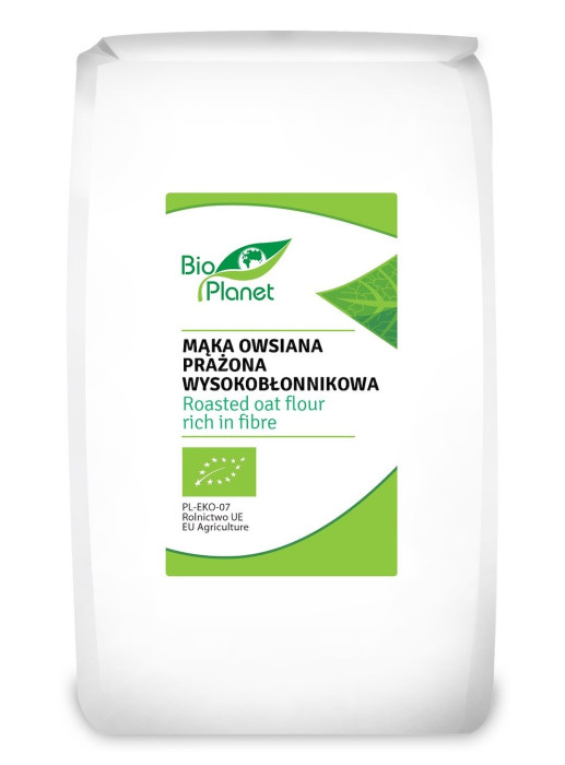 Mąka owsiana prażona wysokobłonnikowa BIO 700 g - BIO PLANET