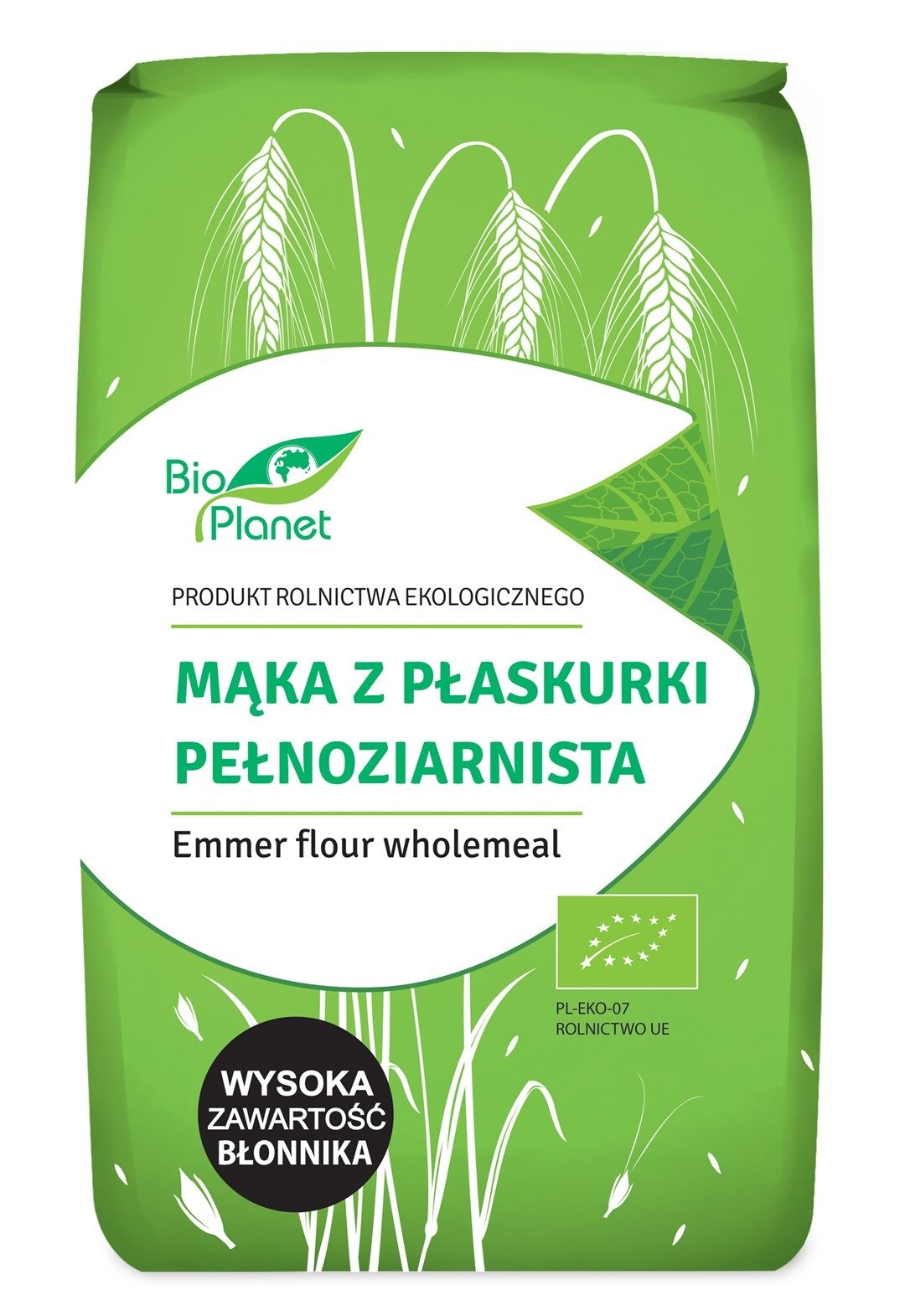 Mąka z płaskurki pełnoziarnista BIO 500 g - BIO PLANET
