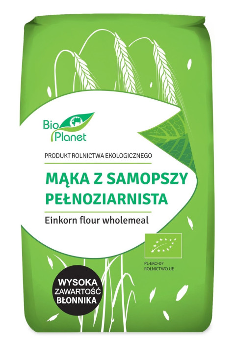 Mąka z samopszy pełnoziarnista BIO 500 g - BIO PLANET